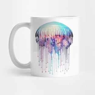 Jellyfish Ocean World Wildlife Wonder Abstract Mug